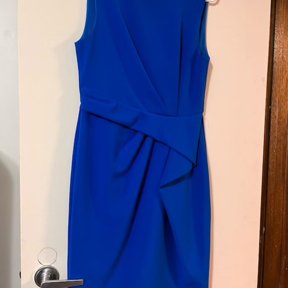 Size 8 H Halston  Cobalt Blue Dress - Picture 2 of 3